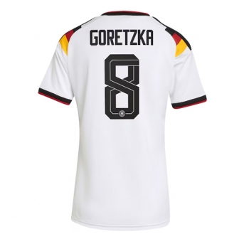 Billige Fotballdrakt Tyskland Leon Goretzka #8 Replika Hjemmedrakt Dame VM 2026 Kortermet